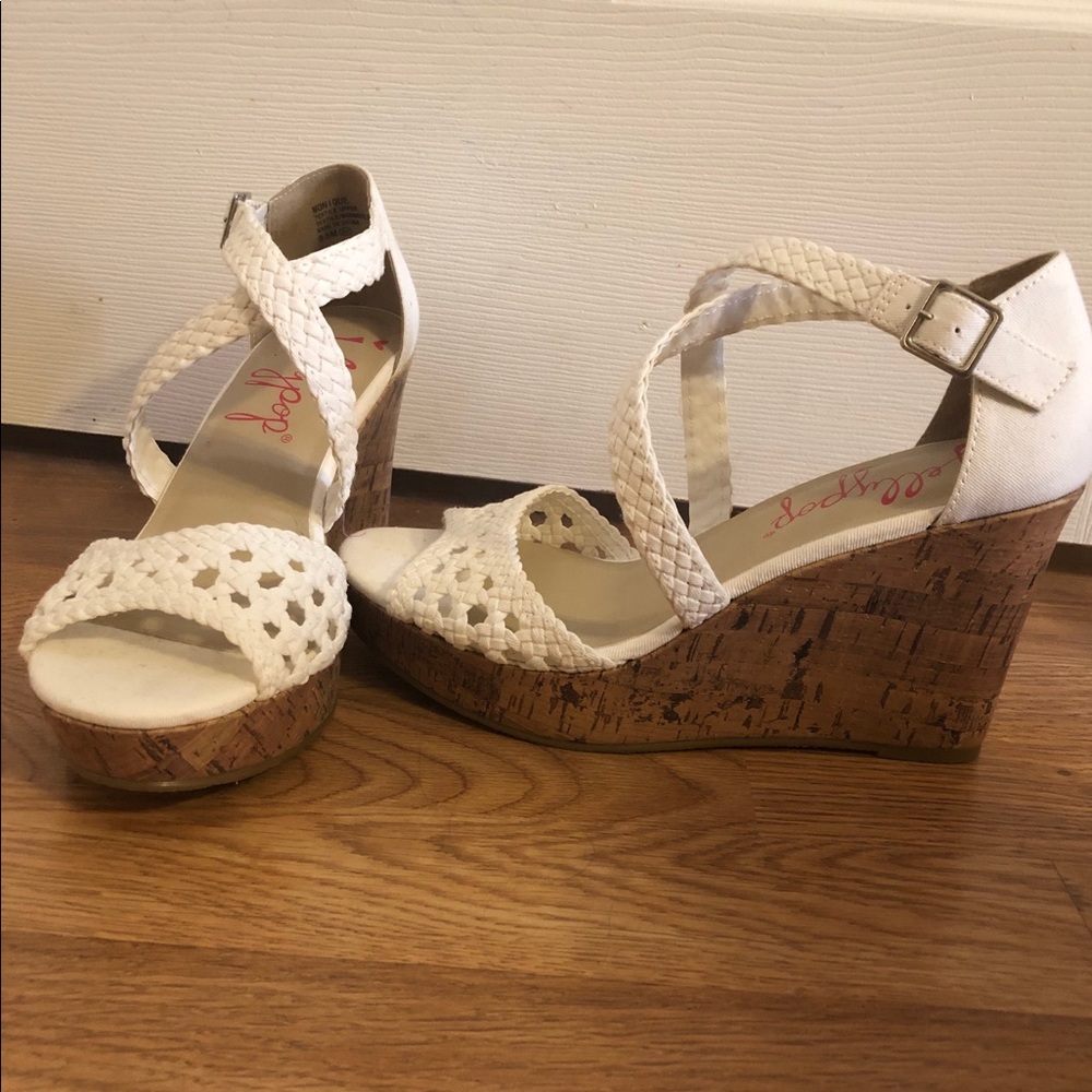 Jellypop white wedges new